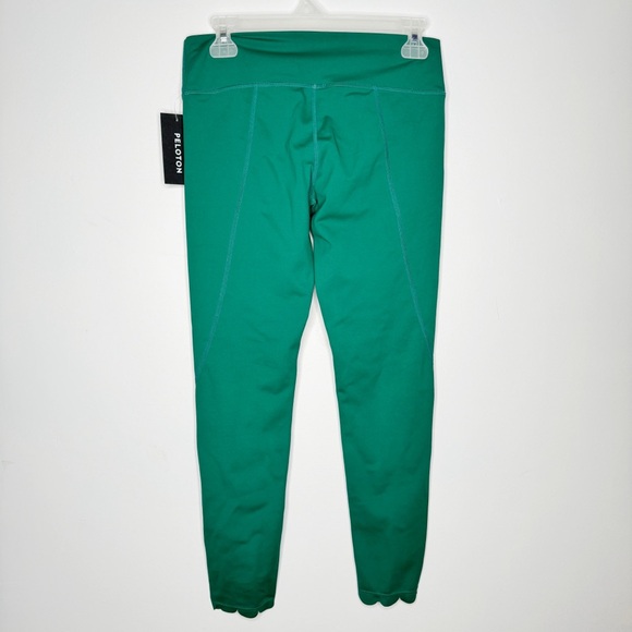 Peloton Emerald Green Scallop Leggings Activewear Large - Picture 4 of 8